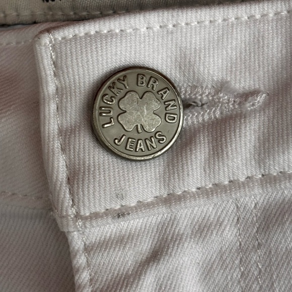 Lucky Brand Lolita Crop White Women's cuffed skinny Jeans stretchy 12 - Picture 7 of 12